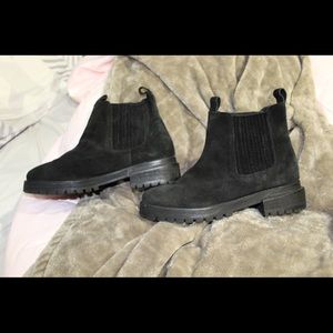 Jeffrey Campbell Black Suede Boots